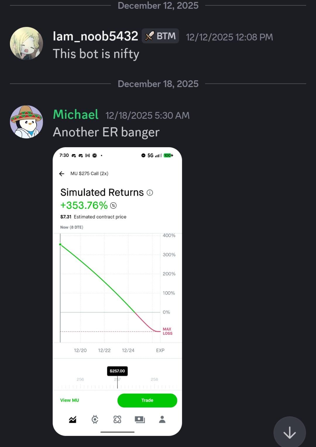 Investor testimonial