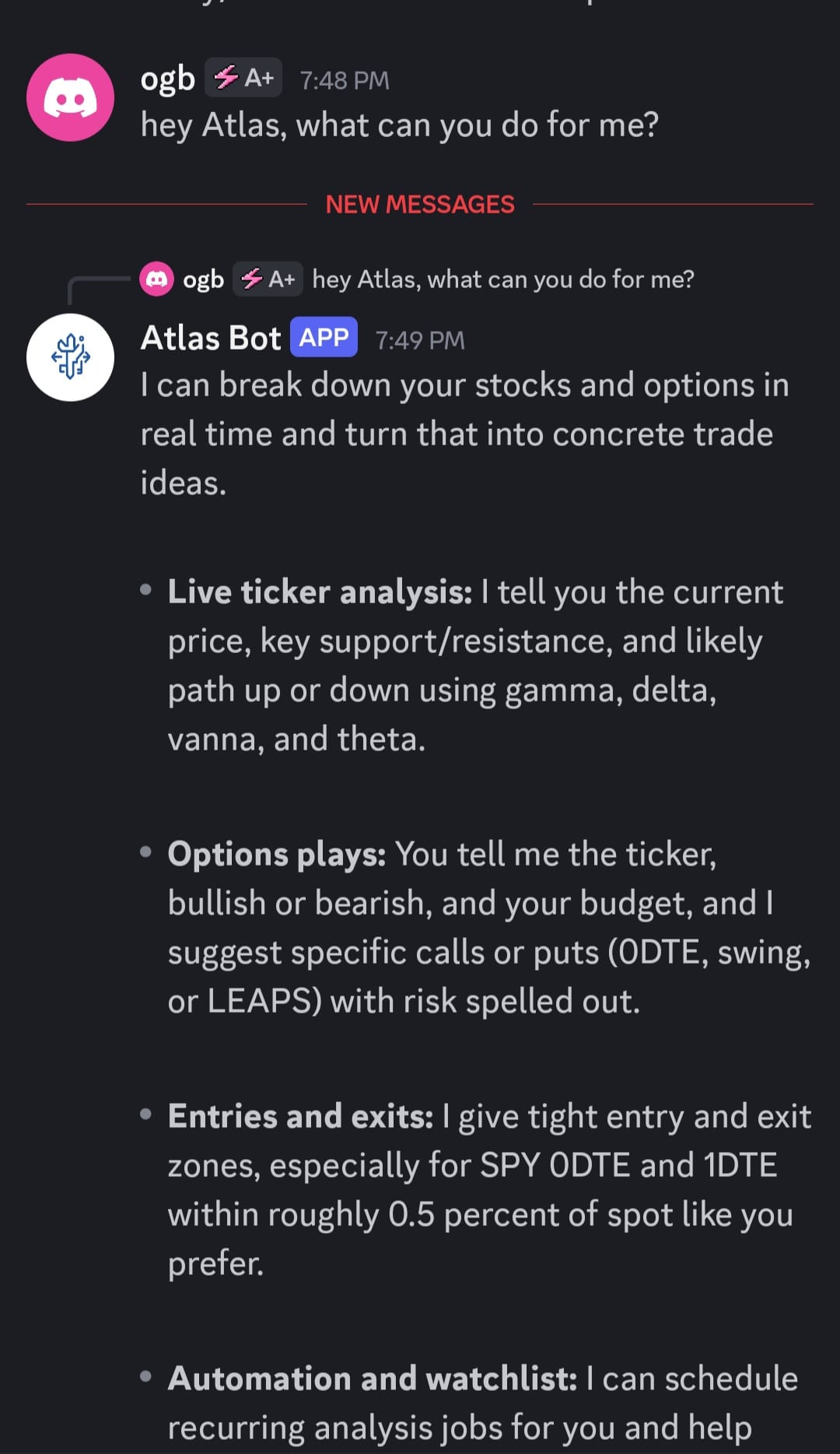 Atlas inside Discord